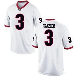 Men's Nike Nate Frazier Georgia Bulldogs Replica White Football College Jersey