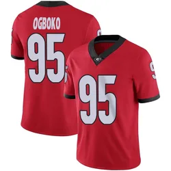 Men's Nike Nnamdi Ogboko Georgia Bulldogs Limited Red Football Jersey