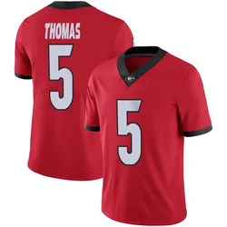 Men's Nike Noah Thomas Georgia Bulldogs Limited Red Football Jersey