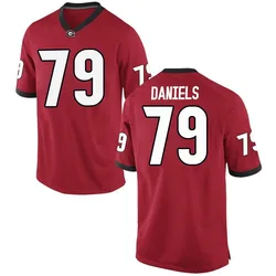 Men's Nike Nyier Daniels Georgia Bulldogs Replica Red Football College Jersey
