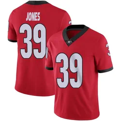 Men's Nike Parker Jones Georgia Bulldogs Limited Red Football Jersey
