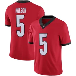 Men's Nike Raylen Wilson Georgia Bulldogs Limited Red Football Jersey