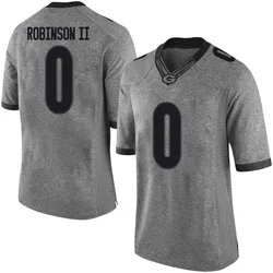 Men's Nike Roderick Robinson II Georgia Bulldogs Limited Gray Football College Jersey