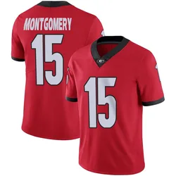 Men's Nike Ryan Montgomery Georgia Bulldogs Limited Red Football Jersey