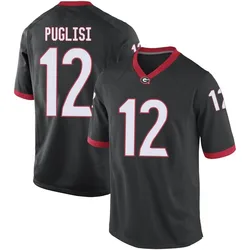 Men's Nike Ryan Puglisi Georgia Bulldogs Replica Black Football College Jersey