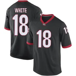 Men's Nike Sacovie White Georgia Bulldogs Replica White Black Football College Jersey