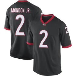 Men's Nike Smael Mondon Jr. Georgia Bulldogs Replica Black Football College Jersey