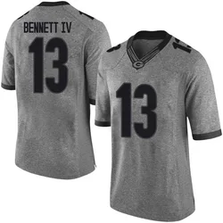 Men's Stetson Bennett Georgia Bulldogs Limited Gray Football College Jersey