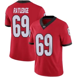 Men's Nike Tate Ratledge Georgia Bulldogs Limited Red Football Jersey