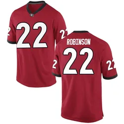 Men's Nike Todd Robinson Georgia Bulldogs Replica Red Football College Jersey