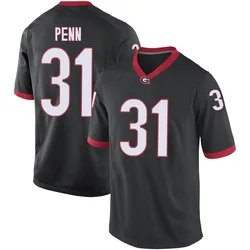 Men's Nike Wade Penn Georgia Bulldogs Replica Black Football College Jersey