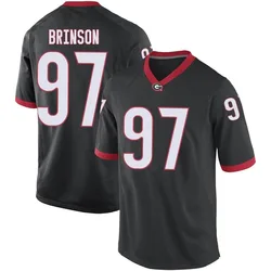 Men's Nike Warren Brinson Georgia Bulldogs Replica Black Football College Jersey