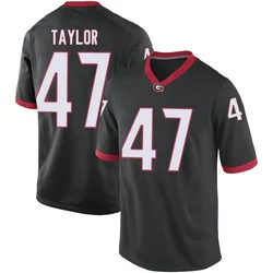 Men's Nike Will Taylor Georgia Bulldogs Replica Black Football College Jersey