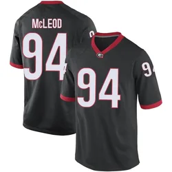 Men's Nike Xzavier McLeod Georgia Bulldogs Replica Black Football College Jersey