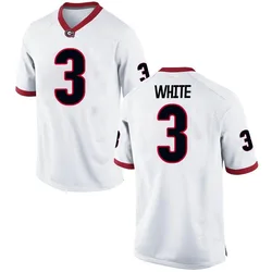 Men's Nike Zamir White Georgia Bulldogs Game White Football College Jersey