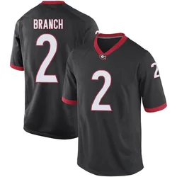 Men's Nike Zion Branch Georgia Bulldogs Game Black Football College Jersey