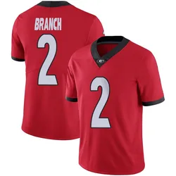 Men's Nike Zion Branch Georgia Bulldogs Limited Red Football Jersey