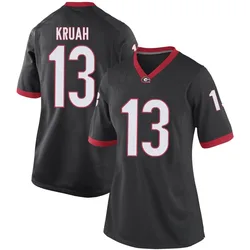 Women's Nike AJ Kruah Georgia Bulldogs Game Black Football College Jersey