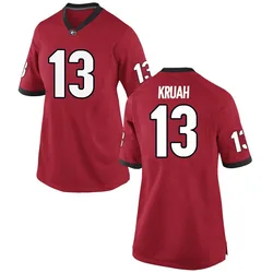 Women's Nike AJ Kruah Georgia Bulldogs Game Red Football College Jersey