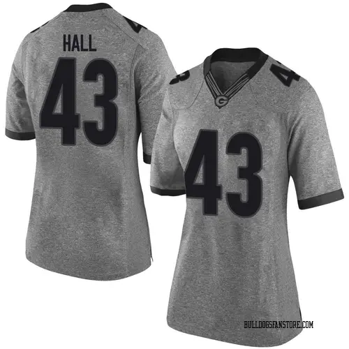 Women's Nike Ali Hall Georgia Bulldogs Limited Gray Football College Jersey