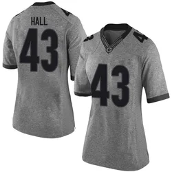Women's Nike Ali Hall Georgia Bulldogs Limited Gray Football College Jersey