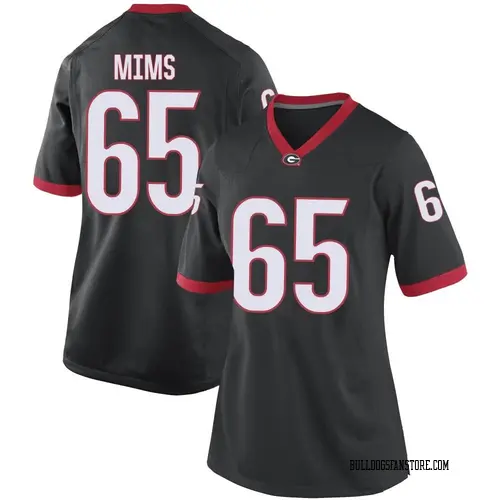 Women's Nike Amarius Mims Georgia Bulldogs Game Black Football College Jersey