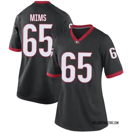 Women's Nike Amarius Mims Georgia Bulldogs Replica Black Football College Jersey