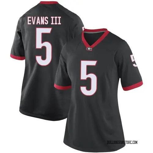 Women's Nike Anthony Evans III Georgia Bulldogs Game Black Football College Jersey