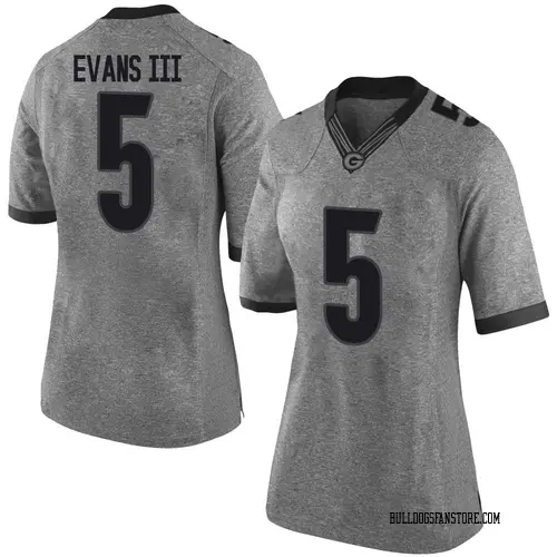 Women's Nike Anthony Evans III Georgia Bulldogs Limited Gray Football College Jersey