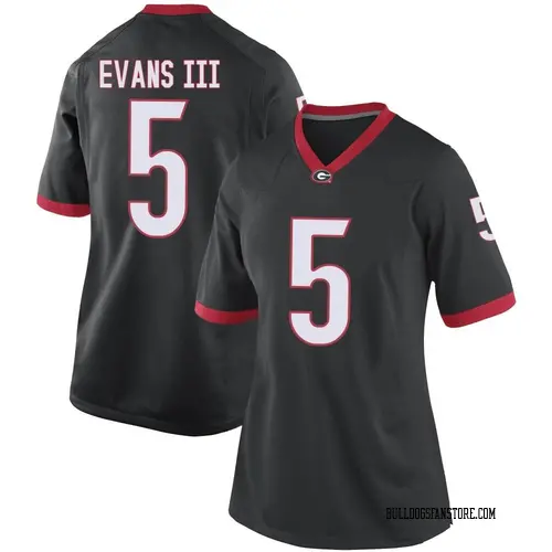 Women's Nike Anthony Evans III Georgia Bulldogs Replica Black Football College Jersey