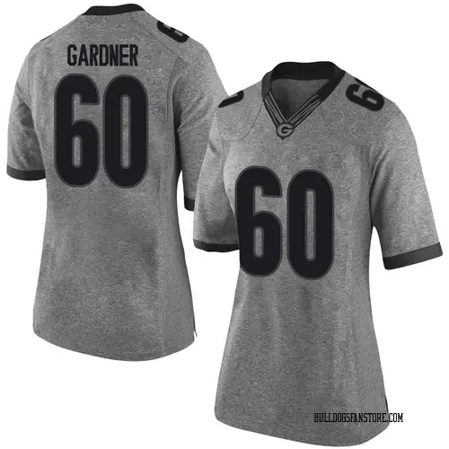 Women's Nike Beau Gardner Georgia Bulldogs Limited Gray Football College Jersey