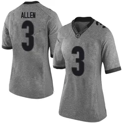 Women's Nike CJ Allen Georgia Bulldogs Limited Gray Football College Jersey