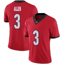 Women's Nike CJ Allen Georgia Bulldogs Limited Red Football Jersey