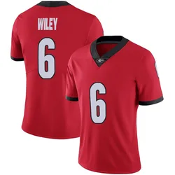 Women's Nike CJ Wiley Georgia Bulldogs Limited Red Football Jersey