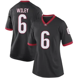 Women's Nike CJ Wiley Georgia Bulldogs Replica Black Football College Jersey