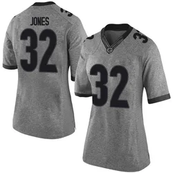 Women's Nike Cash Jones Georgia Bulldogs Limited Gray Football College Jersey