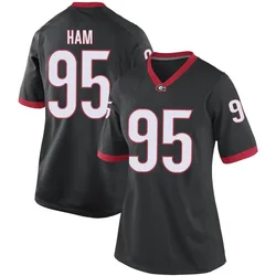 Women's Nike Charlie Ham Georgia Bulldogs Replica Black Football College Jersey