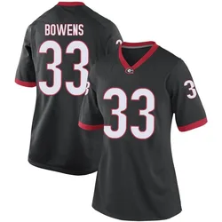 Women's Nike Chauncey Bowens Georgia Bulldogs Game Black Football College Jersey