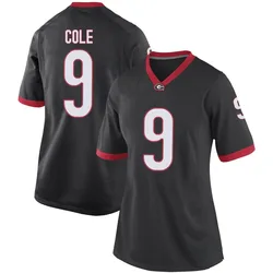 Women's Nike Chris Cole Georgia Bulldogs Replica Black Football College Jersey