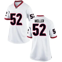 Women's Nike Christen Miller Georgia Bulldogs Game White Football College Jersey