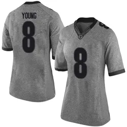 Women's Nike Colbie Young Georgia Bulldogs Limited Gray Football College Jersey
