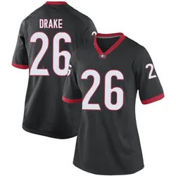 Women's Nike Collin Drake Georgia Bulldogs Game Black Football College Jersey