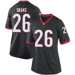 Women's Nike Collin Drake Georgia Bulldogs Replica Black Football College Jersey