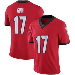 Women's Nike Colter Ginn Georgia Bulldogs Limited Red Football Jersey