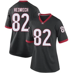 Women's Nike Colton Heinrich Georgia Bulldogs Replica Black Football College Jersey