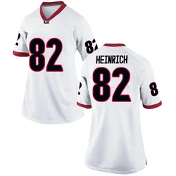 Women's Nike Colton Heinrich Georgia Bulldogs Replica White Football College Jersey