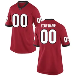 Women's Nike Custom Georgia Bulldogs Replica Red Football College Jersey