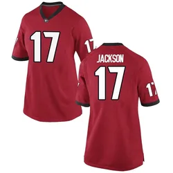 Women's Nike Dan Jackson Georgia Bulldogs Replica Red Football College Jersey