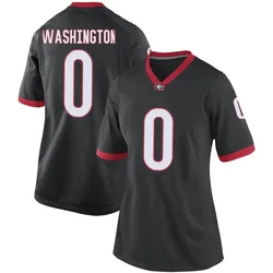 Women's Nike Darnell Washington Georgia Bulldogs Game Black Football College Jersey
