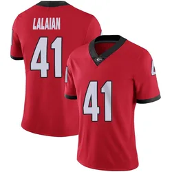 Women's Nike David Lalaian Georgia Bulldogs Limited Red Football Jersey